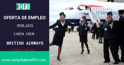 Ready 4 Take Off - British Airways busca Tripulantes de Cabina de pasajeros